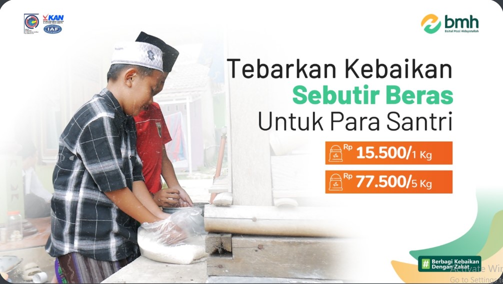 Infaq Beras Santri : Alirkan Pahala di Setiap Butirannya