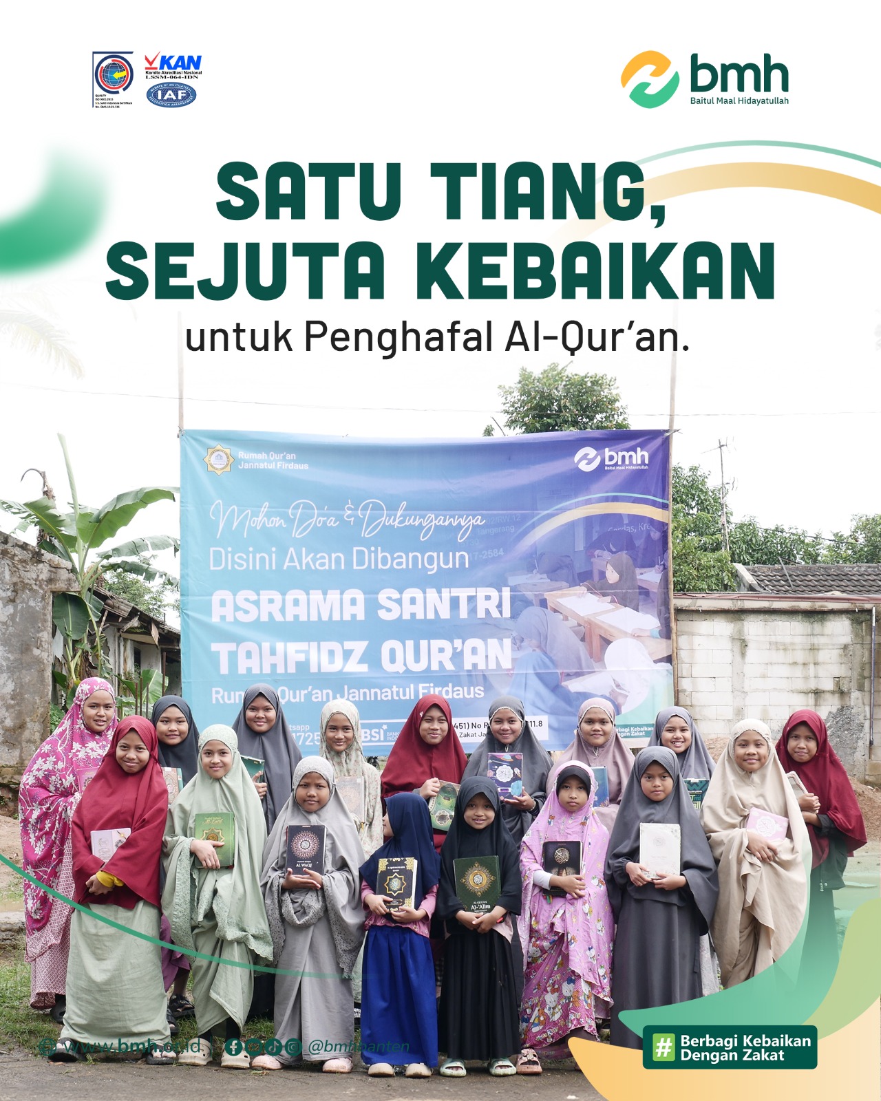 Investasi Jariyah, Mari Wujudkan Asrama Santri Penghafal Al- Qur'an