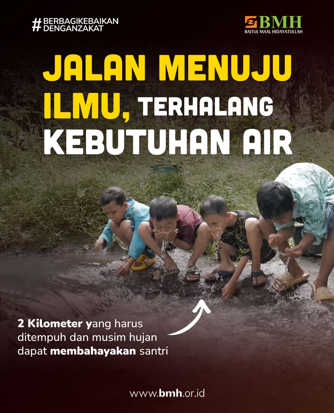 SETETES AIR, MENGALIRKAN PAHALA JARIYAH - BMH Banten
